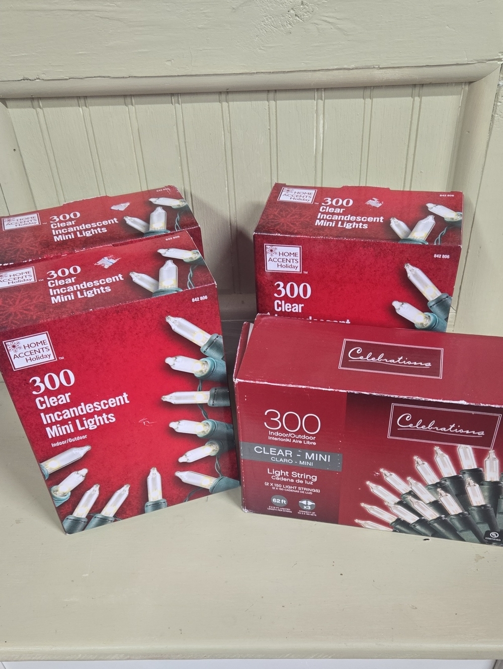 Home Accents Holiday 300 Clear Incandescent Mini Lights